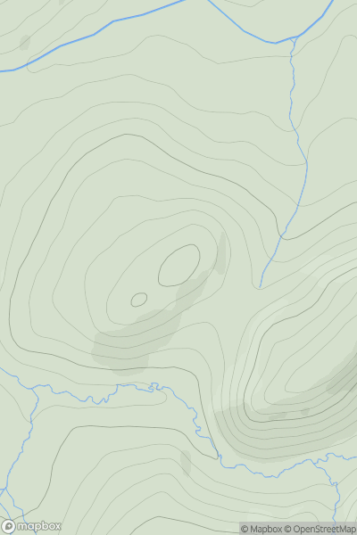 Thumbnail image for White Hill [The River Tweed to the English Border] [NT667097] showing contour plot for surrounding peak